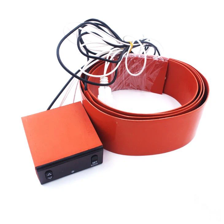Almofada elétrica do calefator da borracha de silicone do elemento de aquecimento da fábrica 200 graus com controlador de temperatura